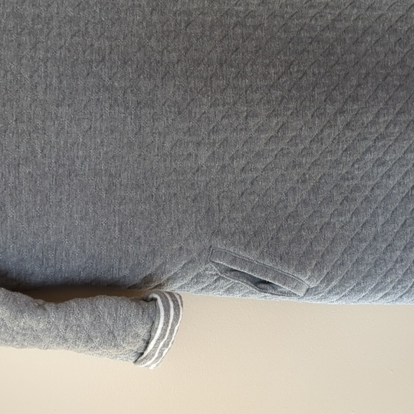 Medium Promod Gray Quilted Elbow Length Sleeve Dress - Picture 6 of 16